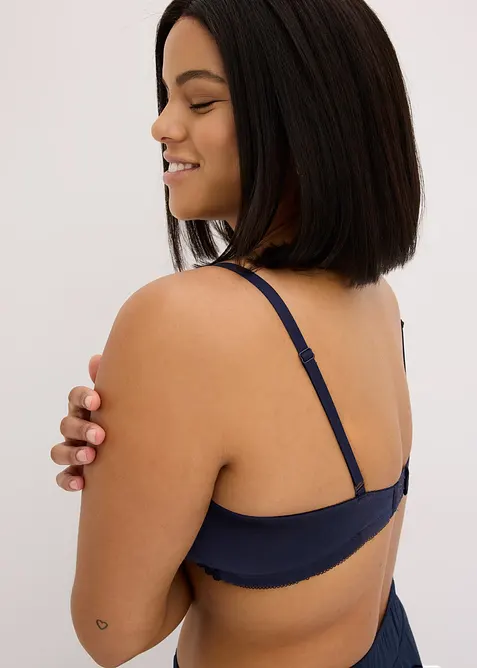 Amningsbeh&aring; utan bygel, med ekologisk bomull (2-pack), bonprix