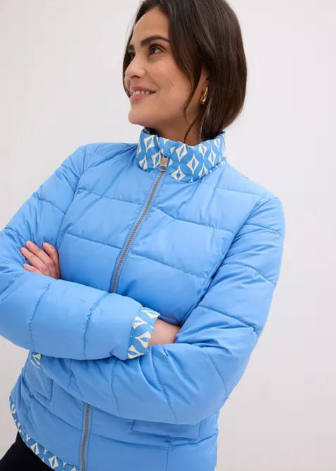 V&auml;ndbar, quiltad jacka med m&ouml;nster, bonprix