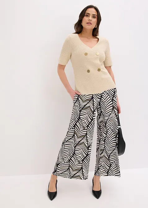 Jerseybyxa i vid modell, bonprix