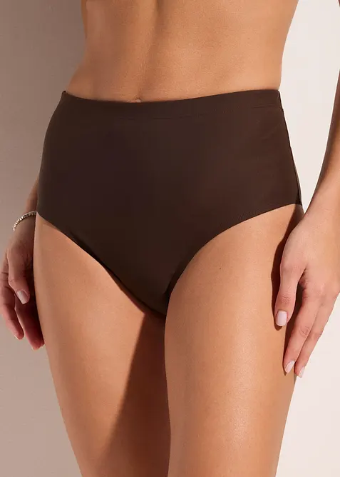 Bikinibyxa med l&auml;tt formande effekt och h&ouml;g midja, bonprix