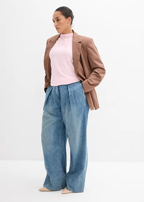 Linne i elastisk bomullsmix, bonprix