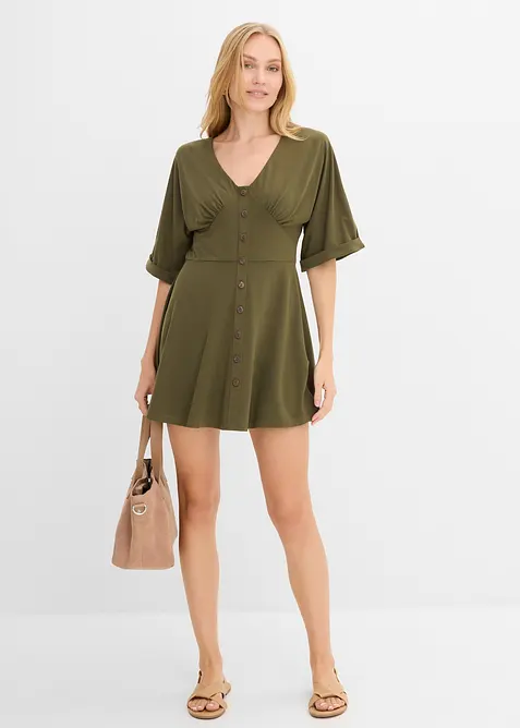 Minikl&auml;nning med insv&auml;ngd midja, bonprix