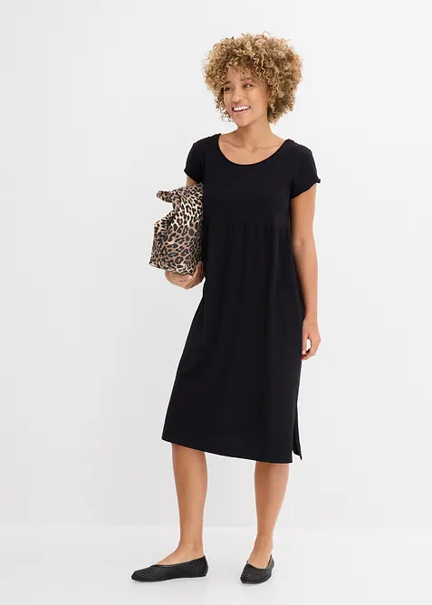 Mellanl&aring;ng kl&auml;nning i ekologisk bomull, bonprix