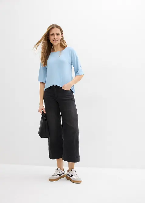 T-shirt med b&aring;tringning, bonprix