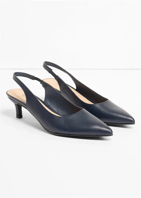 Slingbackpumps med smal klack, bonprix