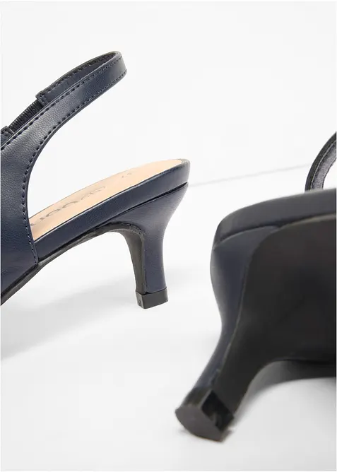 Slingbackpumps med smal klack, bonprix