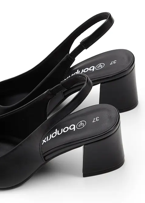 Slingbackpumps med blockklack, bonprix