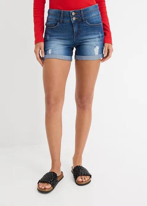 Jeansshorts, Mid Waist, bonprix
