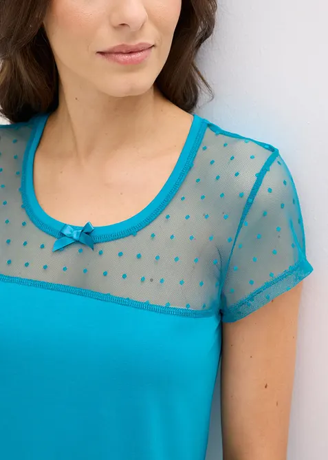 Kort nattlinne av ekologisk bomull, bonprix