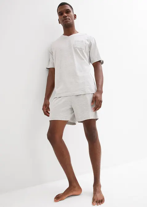 Kort pyjamas med bomull (set i 4 delar), bonprix