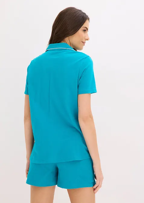 Kort pyjamas med knappsl&aring;, bonprix