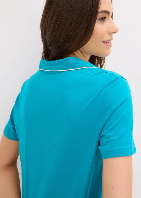 Kort pyjamas med knappsl&aring;, bonprix