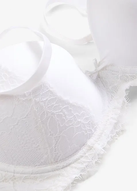 Formpressad BH i glansigt material, bonprix