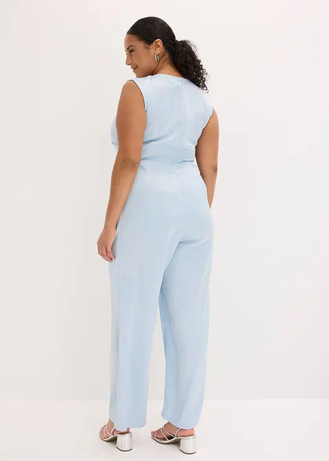 Jumpsuit i glansig satin, bonprix
