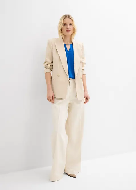 Tunika av fintr&aring;dig satin, bonprix