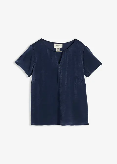 Tunika av fintr&aring;dig satin, bonprix