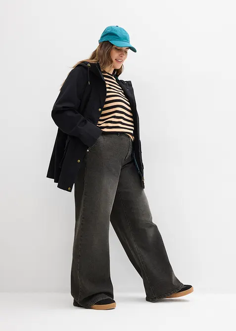 Vattenavvisande jacka med rutigt foder, bonprix