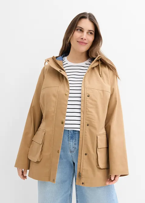 Jacka med rutigt foder, bonprix