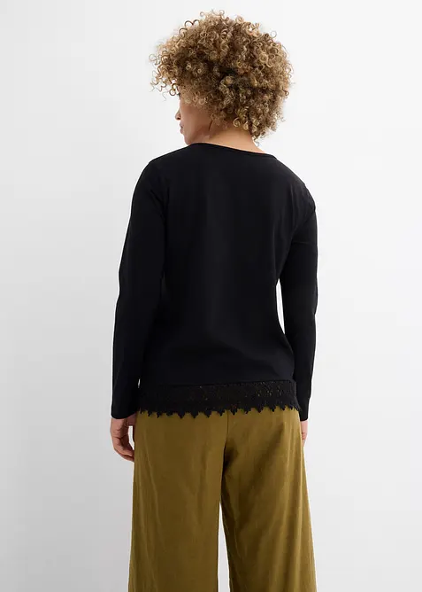 L&aring;ng&auml;rmad topp i bomull (2-pack), bonprix