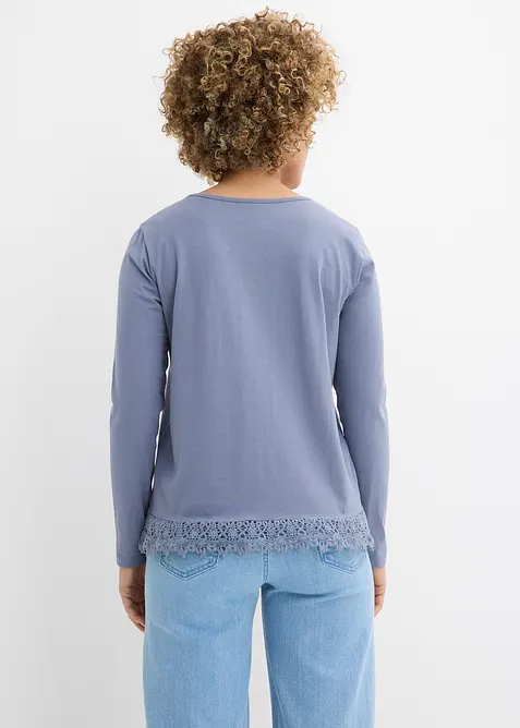 L&aring;ng&auml;rmad topp i bomull (2-pack), bonprix