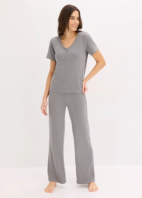 Myskl&auml;der av ribbad viskos, bonprix