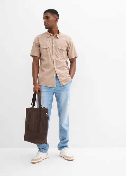 Kort&auml;rmad skjorta i ren bomull, bonprix