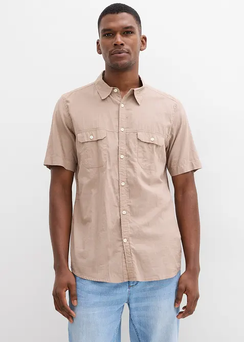 Kort&auml;rmad skjorta i ren bomull, bonprix