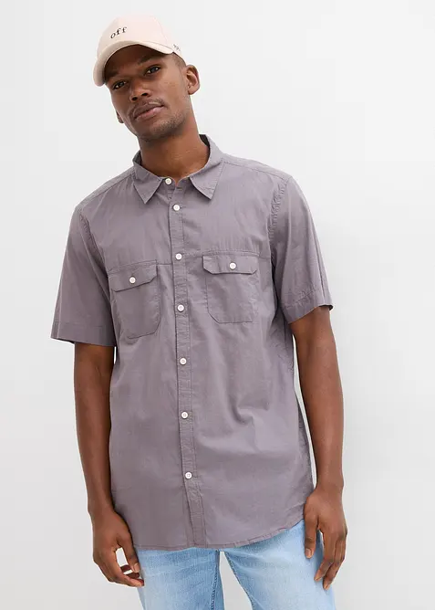 Kort&auml;rmad skjorta i ren bomull, bonprix