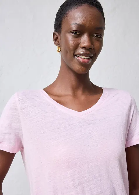 Linnetopp med ledigt snitt, bonprix