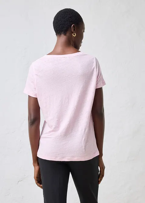 Linnetopp med ledigt snitt, bonprix