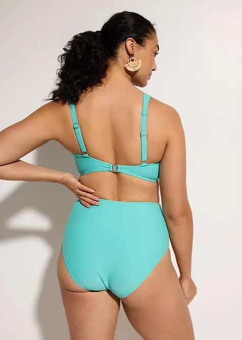 Bikini med l&auml;tt formande effekt och omlottdetalj (2 delar), bonprix