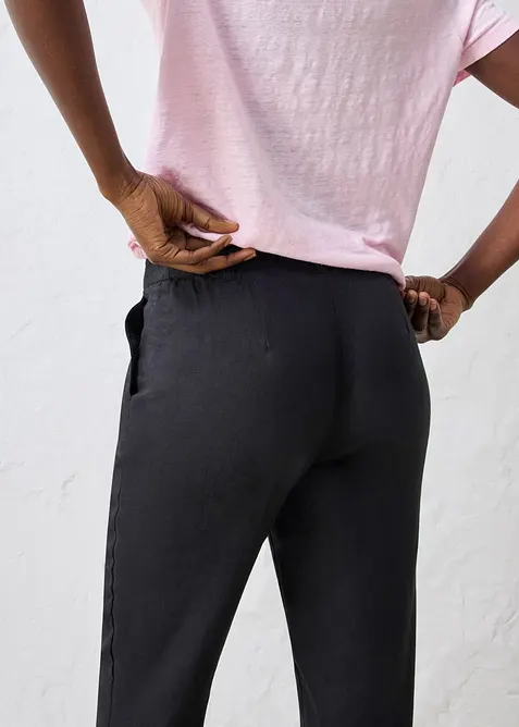 7/8-byxa av linne, bonprix