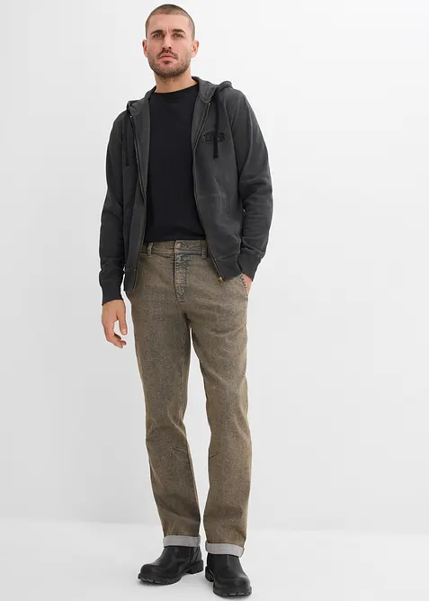 Tunna stretchjeans i Relaxed Fit med bekv&auml;m midja, Straight, bonprix