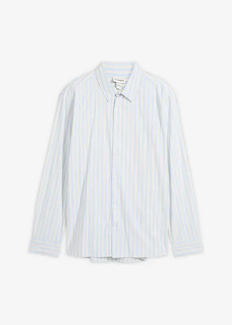 Strykfri skjorta med stretch, modern passform, bonprix