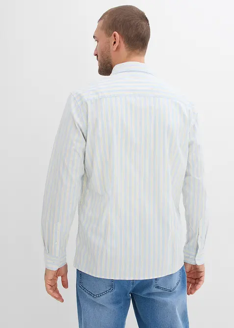 Strykfri skjorta med stretch, modern passform, bonprix