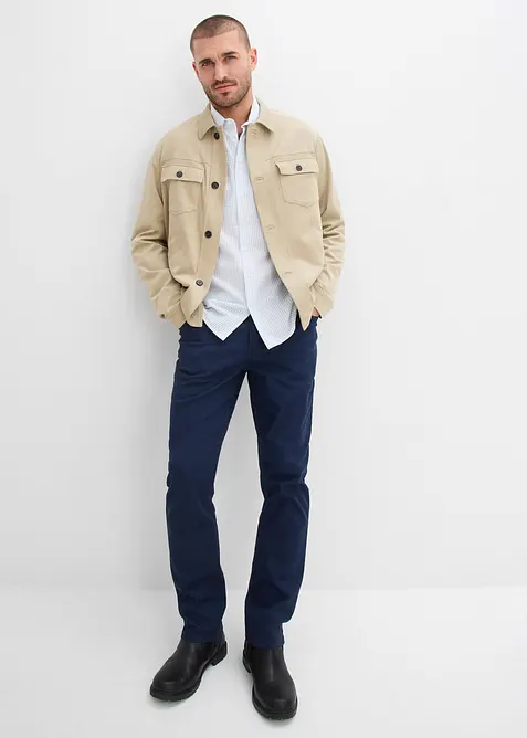 Skjorta av bomullsb&auml;ckeb&ouml;lja, Regular Fit, bonprix