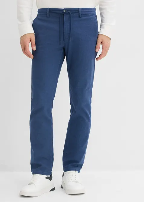 Chinos i stretchigt material med Regular Fit och reglerbar midja, Straight, bonprix