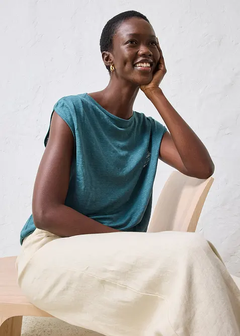 Topp av linne, bonprix