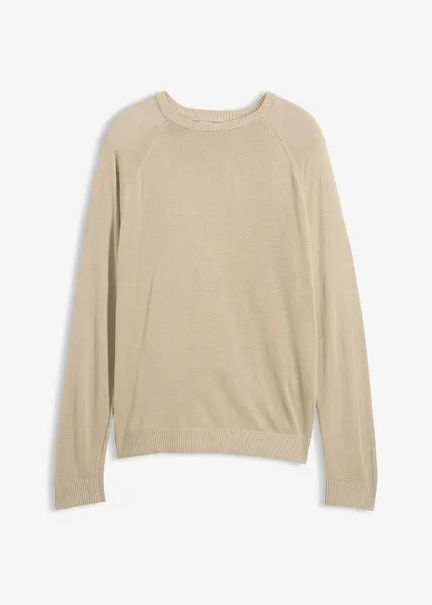 Tunn, finstickad tr&ouml;ja av linnemix, bonprix