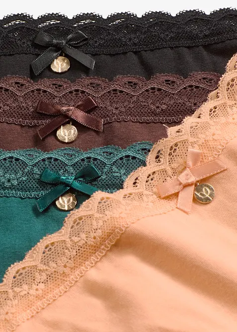 Trosa med spets (5-pack), bonprix