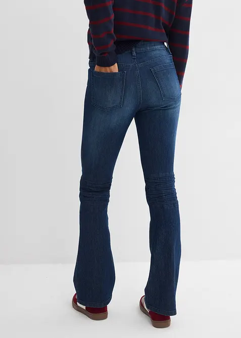 Flared Jeans Mid Waist, Stretch, bonprix