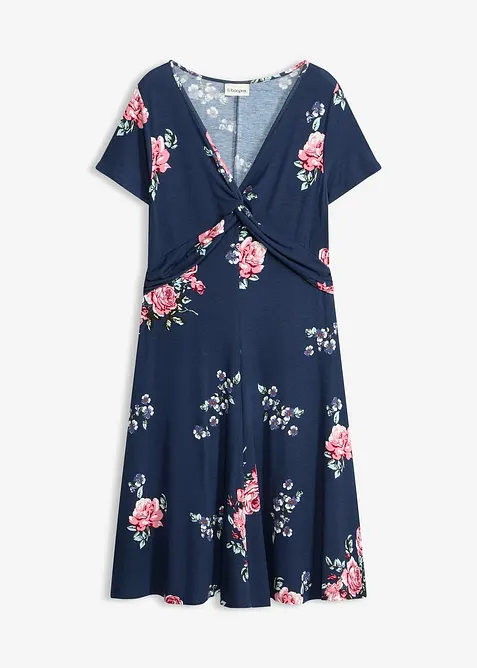 Jerseykl&auml;nning i viskosmix, bonprix