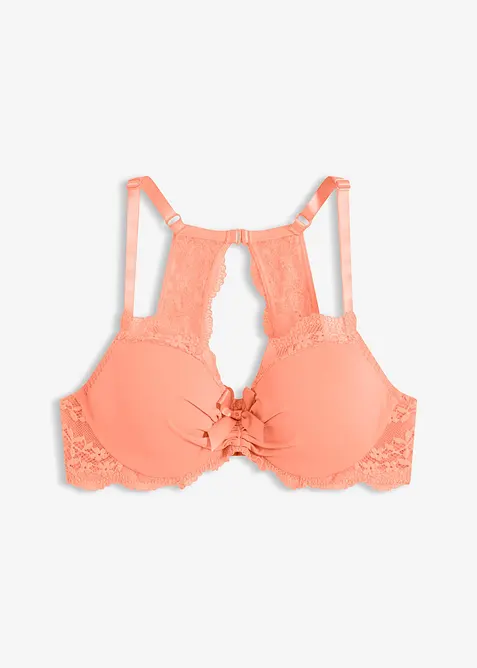 Formpressad BH med blommig spets, bonprix