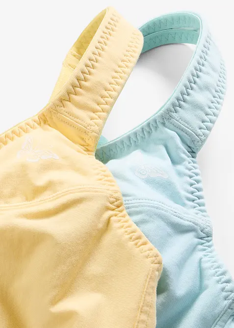 BH utan bygel, med ekologisk bomull (2-pack), bonprix