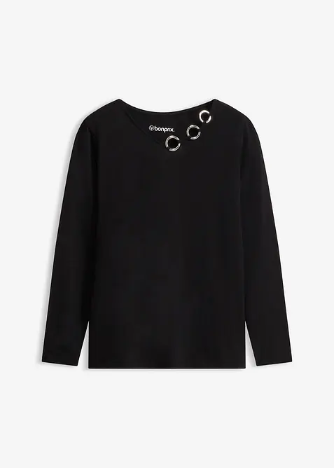 L&aring;ng&auml;rmad topp med &ouml;ljetter, bonprix