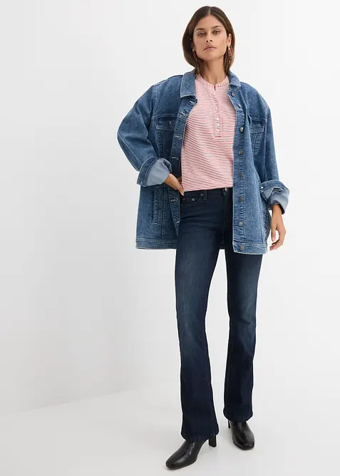 Stretch Bootcut Jeans Mid Waist, bonprix