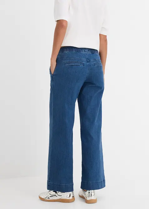 Stretch Wide Leg Jeans Mid Waist, bonprix