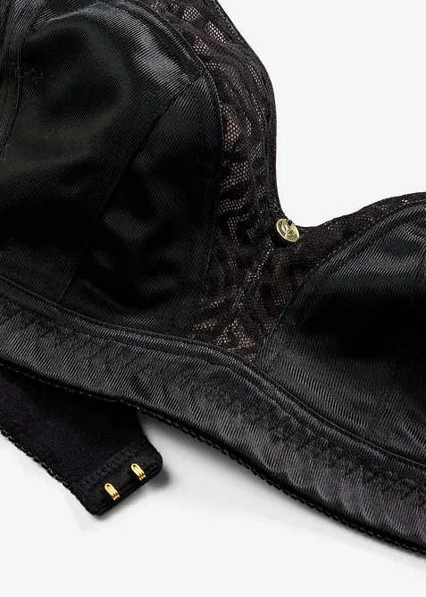 Bralette utan bygel, med skir spets, bonprix