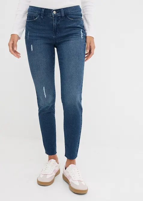 Skinny Jeans Mid Waist, kroppade, bonprix