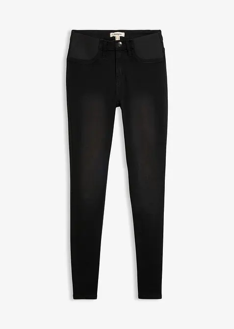 Jeans med bekv&auml;m midja, bonprix